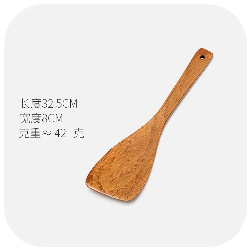 

Деревянная суповая ложка, деревянная большая суповая ложка, ложка для риса, бытовая деревянная кухонная утварь, экологически чистая посуда, 1 шт.