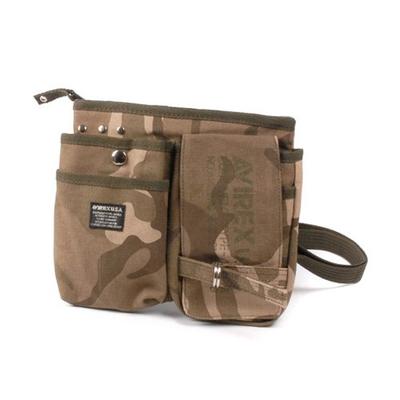 AVIREX Men's Shoulder & Waist Bag, Avx342 (Size 4. Sand/#27)