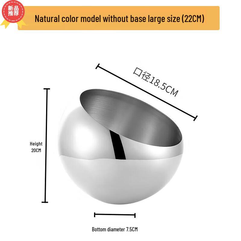 Stainless Steel Slanted Dipping Sauce Bowl