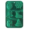 Christmas Silicone Cake Mold Set Xmas Tree Snowman Santa Claus Bells Snowflake Gingerbread Man Baking Mold DIY Baking Tool Kit