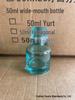 50-ml-Glas-Aromadiffusor mit breiter Öffnung & kreative Blumenvase aus Rattan, leere Duftflasche