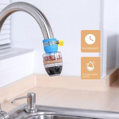 Durable 6-layer Filtration Faucet Filter Splash Proof Water Purifier Drainer Faucet Water Saving Faucet Sprayer Healthier Life