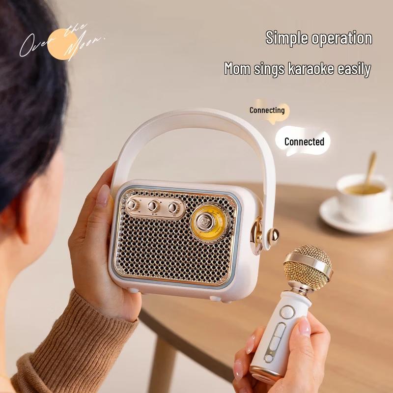 Elvis Radio M1K Portable Karaoke Bluetooth Speaker with Dual Mics (CN version)