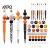 Art And Craft Materials for Adults 8PCS Halloween Beadable Pens, Assorted Acrylic Beads Decor, DIY Ballpoint Holiday Party Supplies Crafts Pen