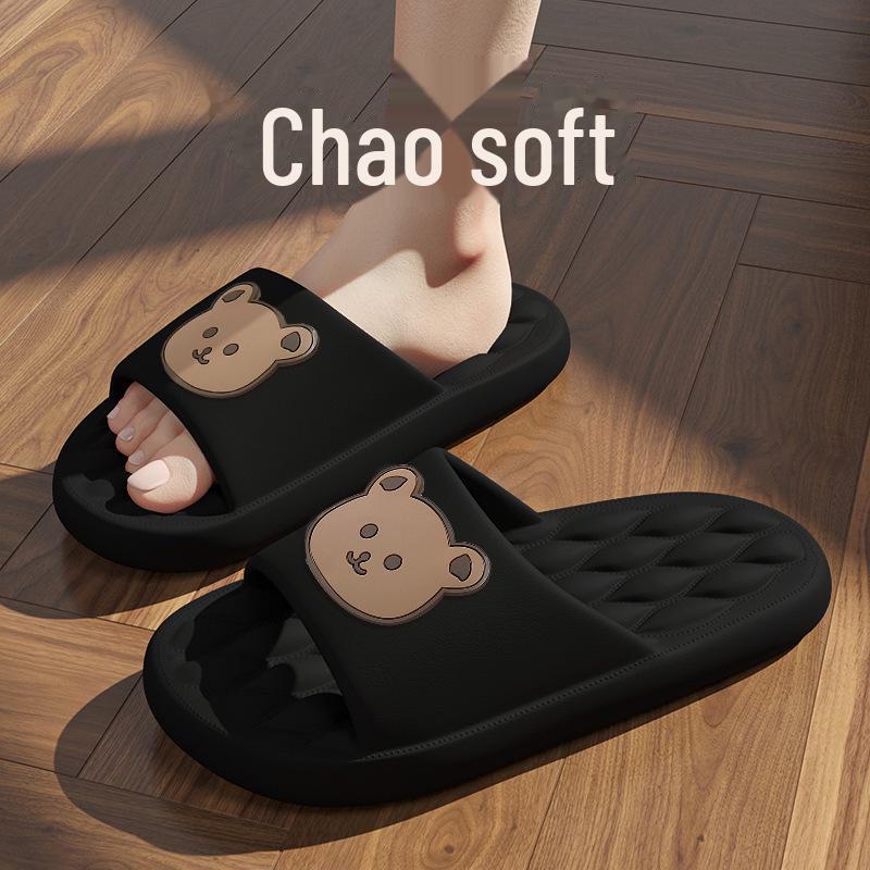 Dames Cartoon Slippers met Zachte Zool: Zomer Buiten Dikke Zool, Antislip Binnen Sandalen voor Koppels