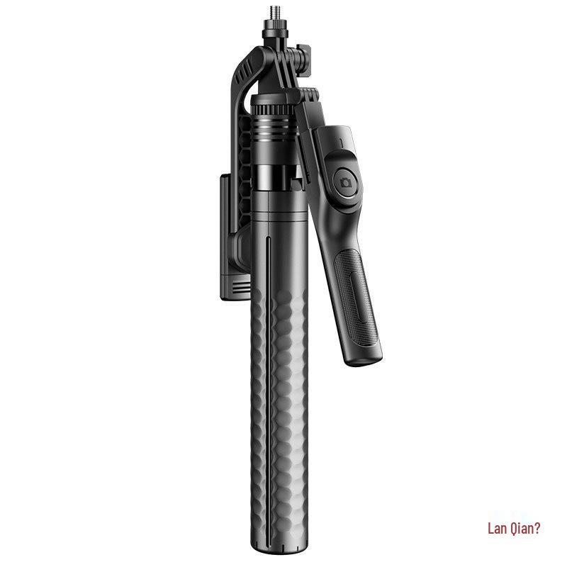 360° Rotating Aluminum Selfie Stick Tripod with Anti-Shake and Universal Live Streaming Holder