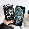 CJ8 Animal Wolf Soft Shell Phone Case for Redmi Note 10 11 12 Pro Max 10S 10C 10T 11A 11S 12S 12C