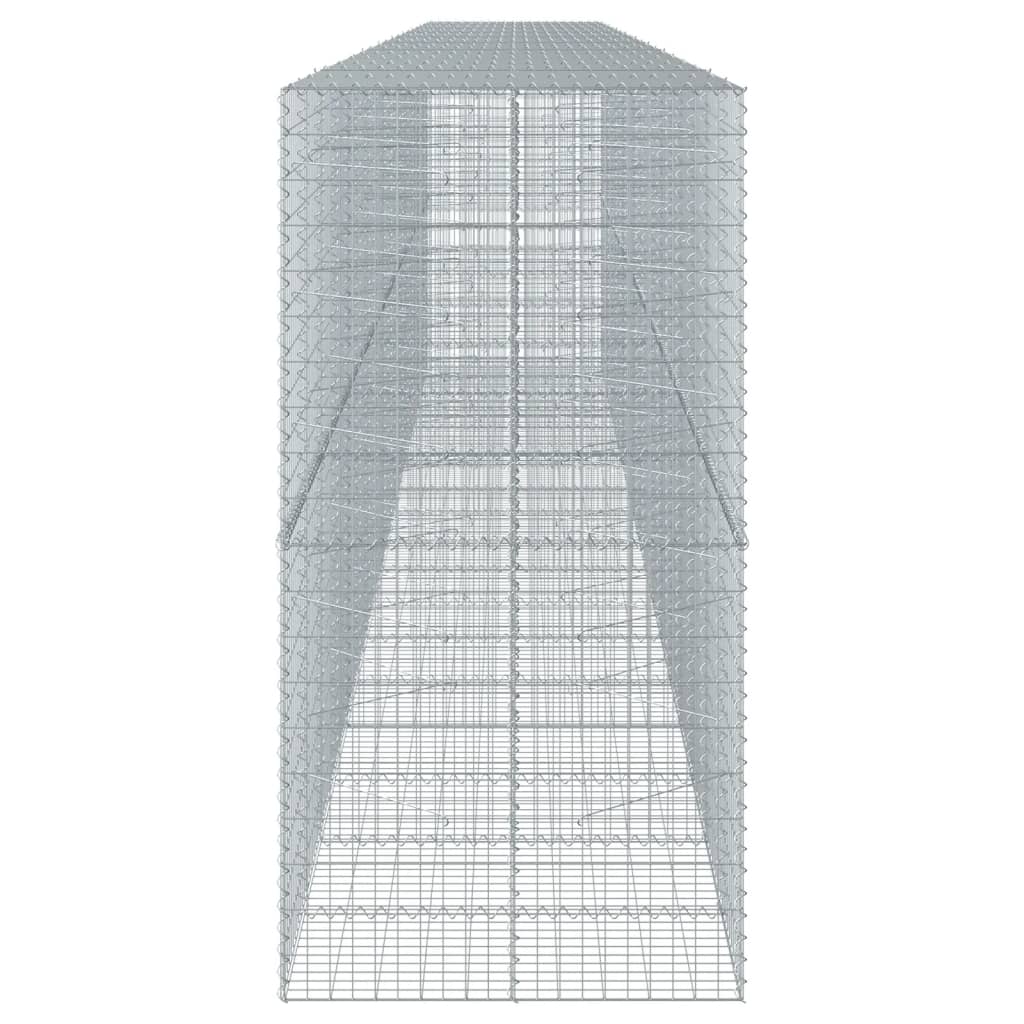 Gabion with Lid 900x100x200 Cm Galvanized Iron