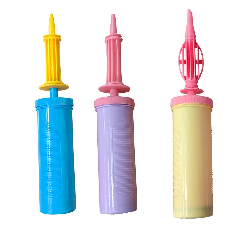 Macaron Multi-Color Hand Pump: Two-Way, Flat Mouth, Labor-Saving for Balloons
