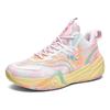 901 Unisex Low-Top Mesh Basketball Shoes: Spring/Summer Non-Slip Fashion for Youth In Yuan Yang Color.