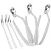 3 Sets Snails Clip Eating Tool Shellfish Tongs Stainless Steel Escargot Food Serving