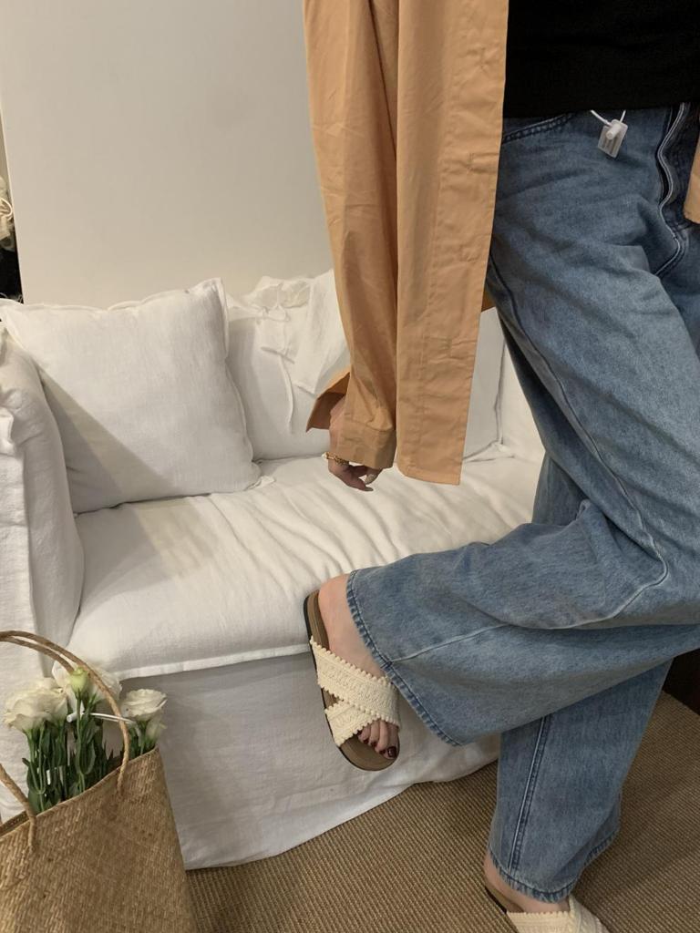 Sandal girl 2025 new summer retro ethnic fairy evening wind beach outside slippers