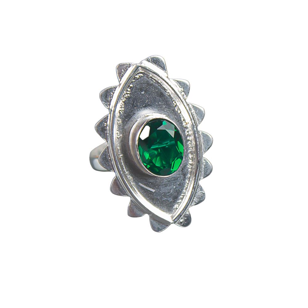 Chrome Diopside Gemstone 925 Sterling Silver Jewelry Handcrafted Antique Ring RR-6-2
