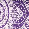 BLESS INTERNATIONAL Beautiful Indian Bohemian Psychedelic Hippie Ombre Window Curtain Panels for Bedroom, Living, Balcony (Blue Flower)