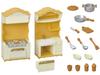 Sylvanian Families Furniture ST Mark Certified Toy Dollhouse for Ages 3 and Sylvanian Families by Epoch [Stove & Sink] Ka-420 Up,