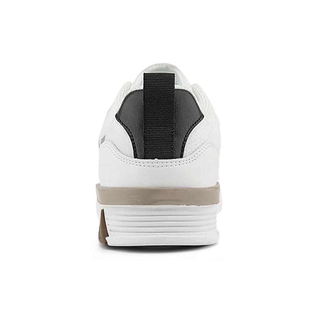 Kappa Slip Resistant Cushioning Abrasion Resistant Low top Skateboard Shoes Unisex White Brown Black (Unisex) Skate Shoes K0BZ5CC11D 001
