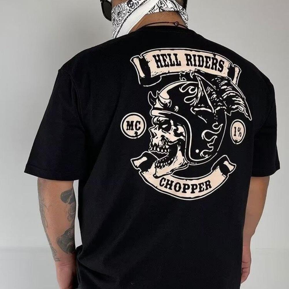 Skeleton Monster Graphic Men's T-shirt Summer Streetwear Round Neck T-shirt Outdoor Casual Plus Size Tees Top Women Clothing