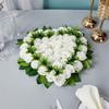 Heart Shaped Artificial Flower Decorations Photo Props for Wedding Centerpieces Road Leading Flower Rack Decorations