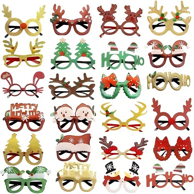 

1 шт. Рождественские очки для вечеринки, Унисекс, Идеально подходят для реквизита для фотобудки и украшений на Хэллоуин, Рождественское мероприятие и товары для вечеринки