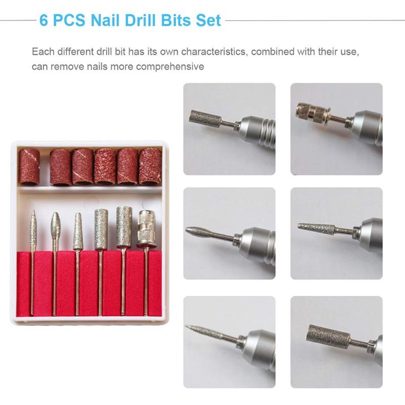 Handheld Nail Drill Machine 30000rpm Professional Nail Drill Electric Nail File Kits for Nail Shaping Buffing Gel Nails