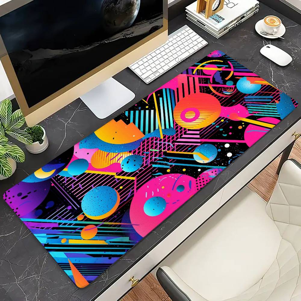 Abstract And Quirky Colors Mousepad Non-slip Suitable For Office Computers Laptops E-sports Game Desk Mats XXL Keyboard