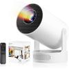 Philoent Ultra-Compact Home Projector [2026 Upgraded Android TV 14.0, Lightest Ever At 388g, HiFi External Speaker] 30000LM 1080P 4K Compatible 270° R