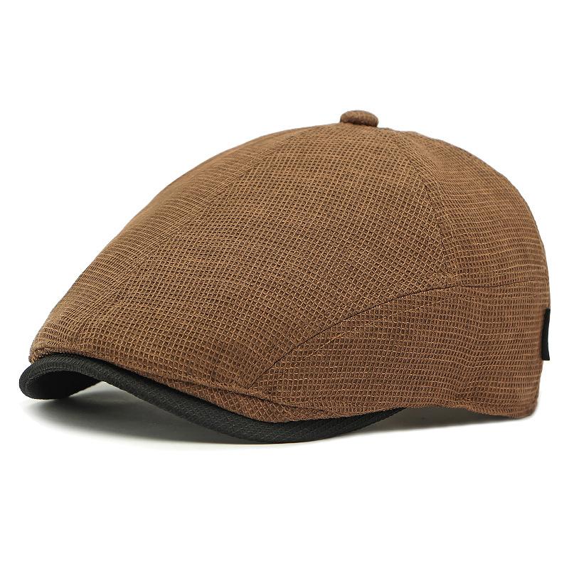 Spring Summer Beret Women's British Retro Forward Cap Lightweight Breathable Newsboy Cap Men's Paintsman Cap
