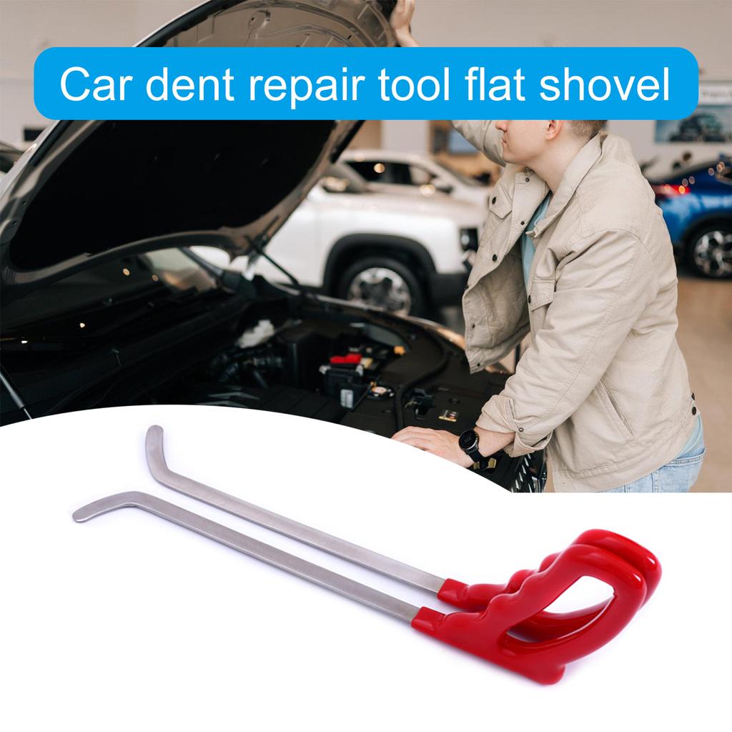 Outil de débosselage de voiture, pelle plate, tige de retrait pour un retrait facile des bosses de carrosserie automobile, outil de levier professionnel en acier inoxydable