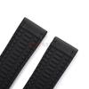 20 22 24mm Carbon Fiber Nylon Plaid Strap Silicone Watchband for Omega for Seiko Men Women Soft Waterproof Wristband Accessories