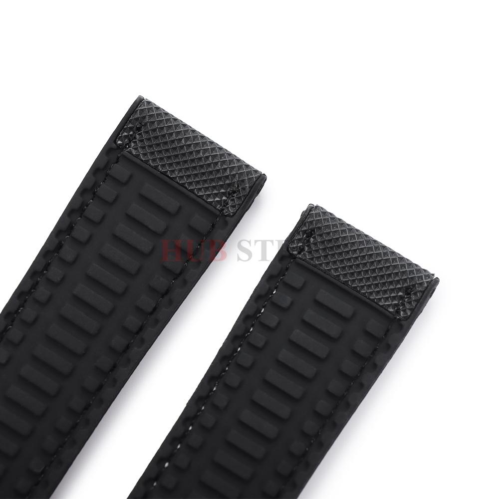 20 22 24mm Carbon Fiber Nylon Plaid Strap Silicone Watchband for Omega for Seiko Men Women Soft Waterproof Wristband Accessories