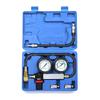 8PCS Compression Tester Kit 0-300 PSI Petrol Gas Engine Cylinder Pressure Gauge Automotive Tool For Motorcycle Car Truck (Black)