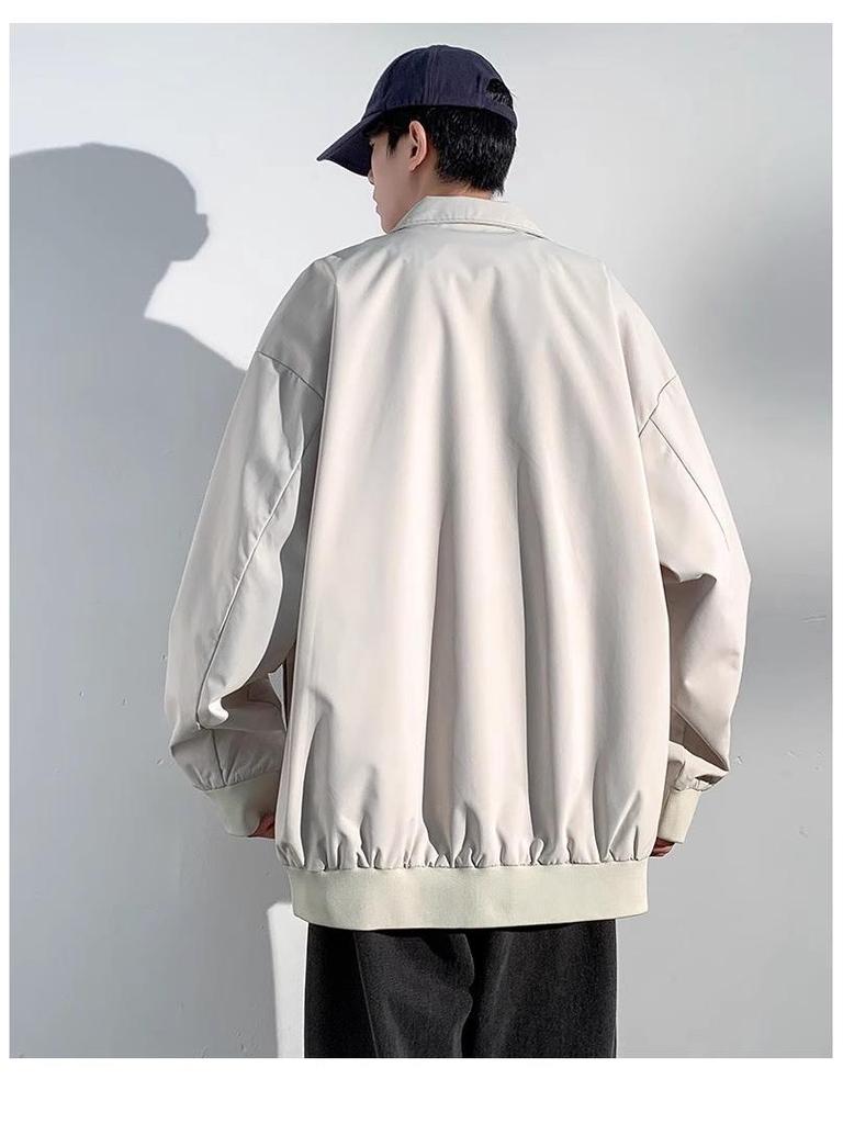 Heren Japanse Trendy Waterdichte Bergklimjas - Lente/Herfst 2025 Losse Kraag Coole Stijl