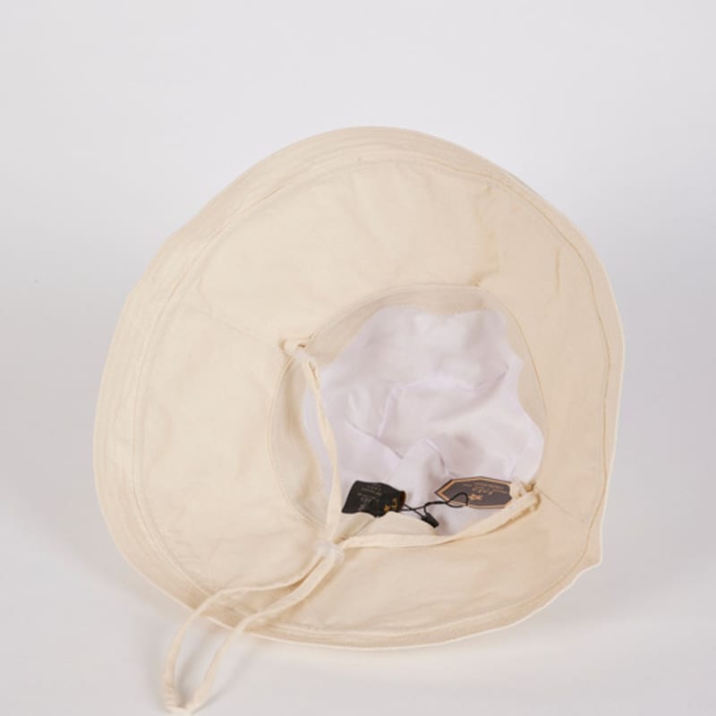 LALA Linen Wide Hat - Ivory
