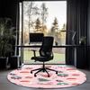 Christmas Printed Round Rug Carpet Chair Rug Area Rug Entryway Doormats,for Office Chair Living Room Bedroom Kitchen Room.
