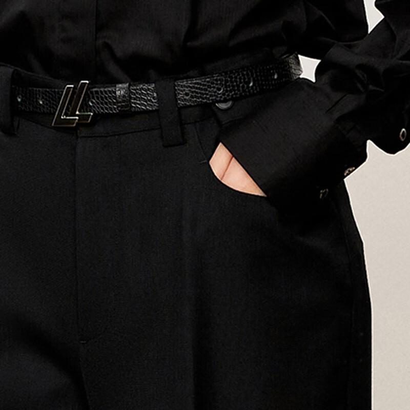 LESS Women's Loose Straight-Leg Trousers