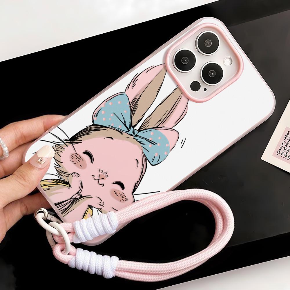 Bemalte Handyhülle für iPhone 15 11 13 14 für 15 16 Pro Max 12 13 16 Pro Niedlich Fasion Lustig Lanyard Handyhülle Neueste Top-Selling-Empfehlungen