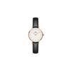[Official Shop/2-Year Warranty/Authentic Import] Daniel Wellington DW Women's Petite Sheffield Black 28mm Watch, Stylish, Popular, Cute, Leather, Blac