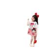 Summer Girls Cartoon Princess Dress Baby Short Sleeve T Shirt Dress Cute Printed Tutu Skirt