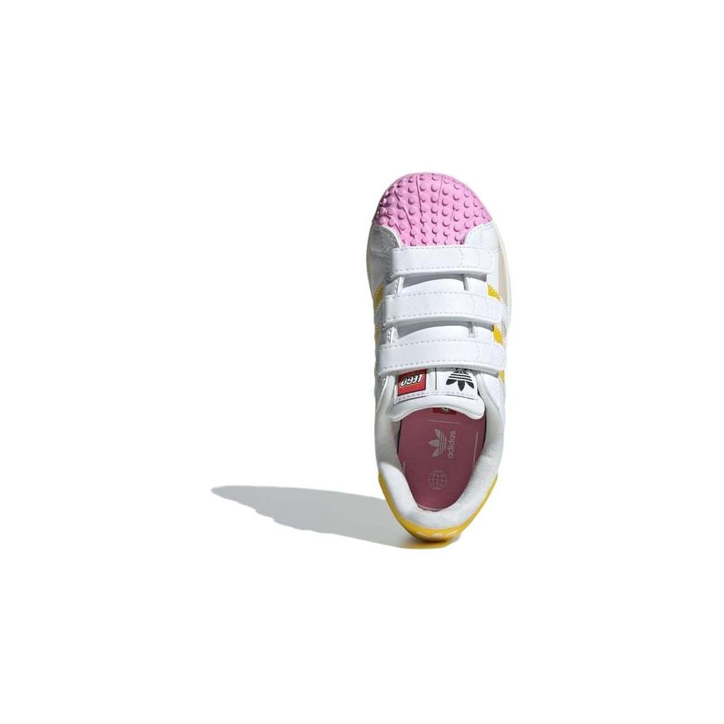 adidas LEGO x Superstar CF C I Love Lego - Pink Kids Sneakers White Cloud-White Yellow IF2910