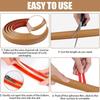 1pc 1m/2m/3meters Floor Cable Cover PVC Cord Protector Self-Adhesive Wood Grain Cable Protector Extension Electric Wire