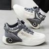 Fashion Rotating Buckle Mens Sneakers Comfy Non Slip Lace Up Shoes Men Outdoor Durable Shoes Casual Versatile Loafers Homme Zapatos