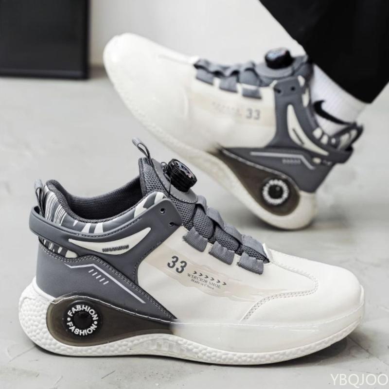 Fashion Rotating Buckle Mens Sneakers Comfy Non Slip Lace up shoes Men Outdoor Durable shoes Casual versatile Loafers Homme Zapatos