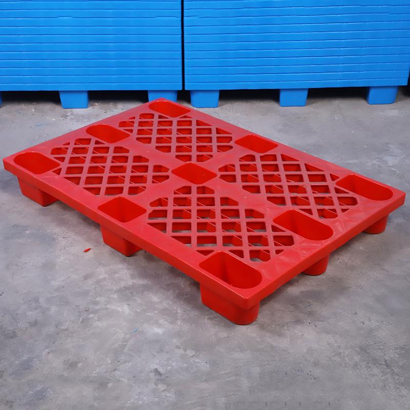 Plastic Nine-Legged Grid Pallet for Warehousing and Moisture-Proof Floor Stacking