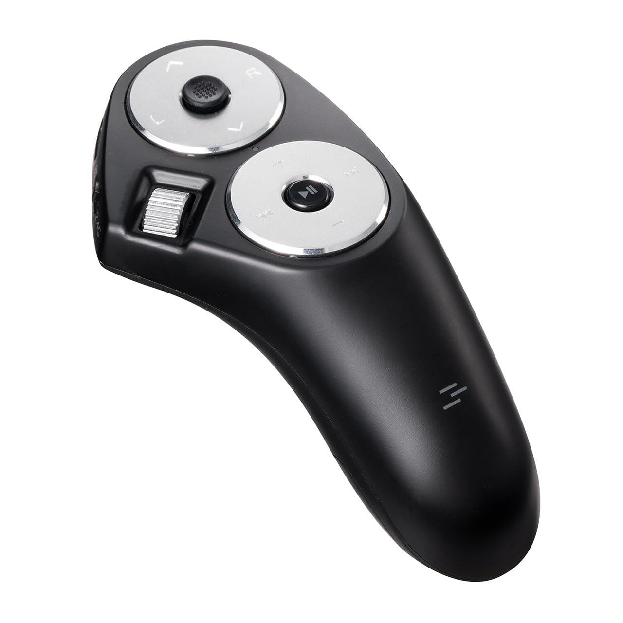 Воздушная мышь Sanwa Direct с управлением медиа (для вниз) Кнопки Bluetooth/2,4 ГГц, Совместимость с PowerPoint/Keynote, Windows/Mac, Перезаряжаемый, чёрный