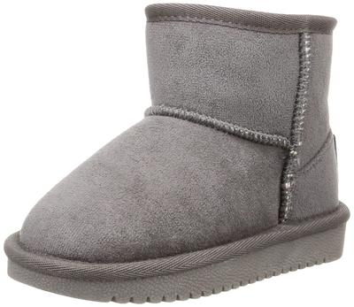 Oriental Traffic Sheepskin Shoes for Girls and Warm Fur and Gray Size Cm Kids' Boots, Children's Boys, Boa, (2022 Autumn/Winter), 18.0
