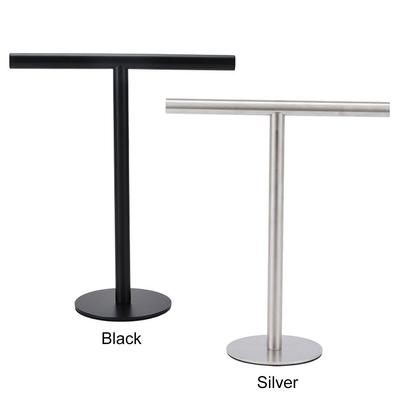 Stainless Steel Hand Towel Holder Free Standing T-Shape Towel Bar Rack Countertop Towel Holder for Bathroom Vanity Countertop