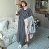 Plus Size Summer Nightgown, Loose Long Nightdress, Women's Summer Home Wear