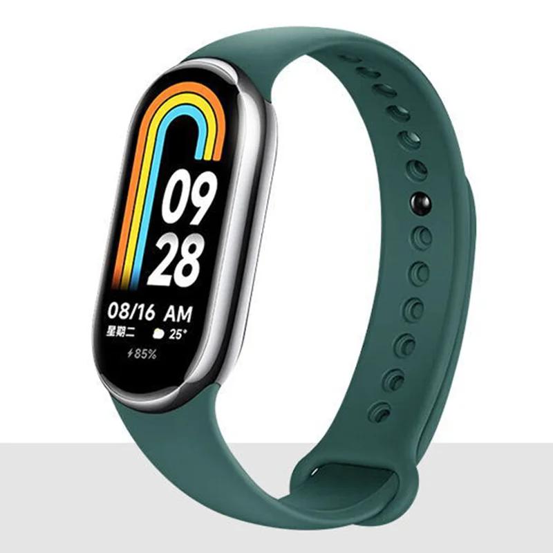 Silicone Strap For Mi Band 8 9 Xiaomi 8 NFC Bracelet Sport Belt Replacement Smartwatch Bracelet Watchband Xiaomi Mi Band 8 Strap