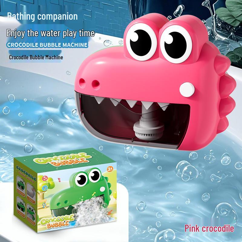 Crocodile Bubble Machine Bath Toy for Babies with Lights and Music