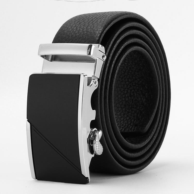 Men's Head Layer Leather Belt High End Automatic Buckle Belt Business Versatile Cowhide Belt